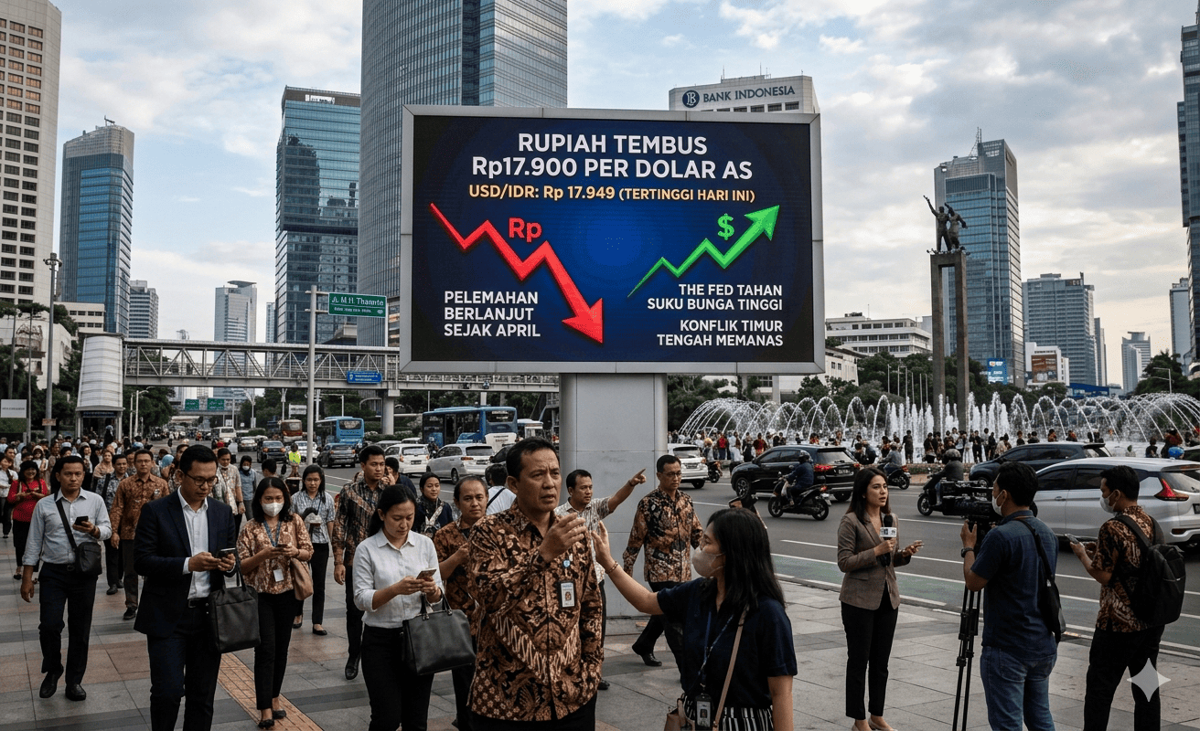 Rupiah Melemah Tajam ke Level Rp17.900-an, Pengamat Ungkap Segudang ‘PR’ Pemerintah
