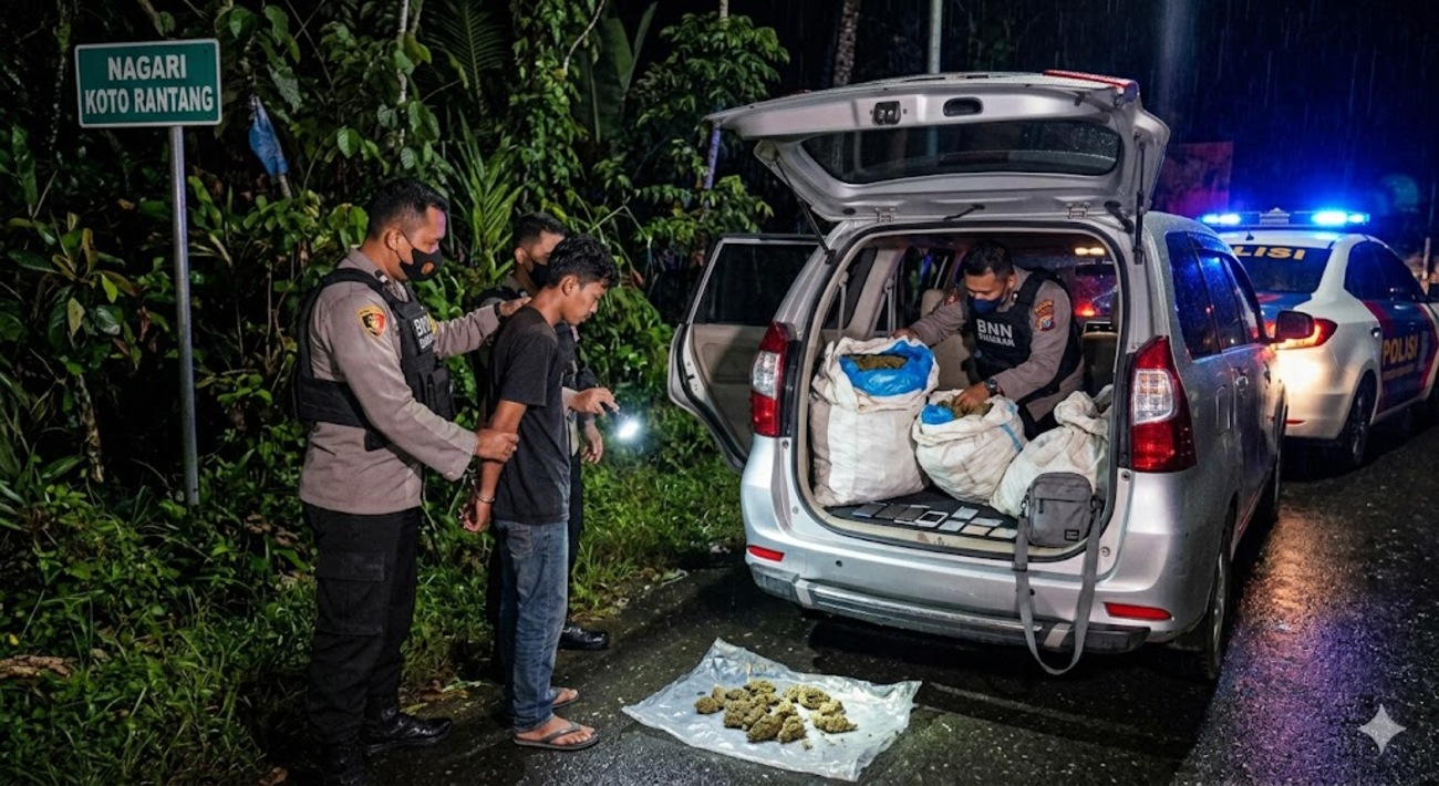 Gagalkan Peredaran Lintas Provinsi, BNN Sumbar Sita 150 Kilogram Ganja di Agam