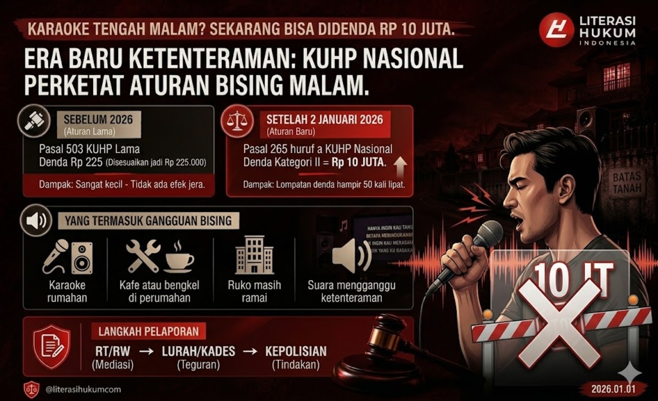 Awas! Karaoke Tengah Malam Kini Bisa Didenda Rp10 Juta, Bukan Lagi “Receh”