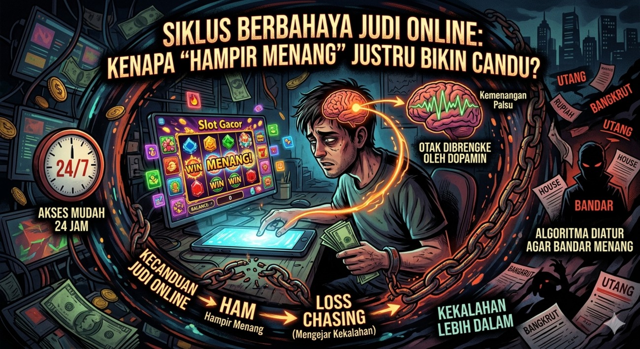 Siklus Berbahaya Judi Online: Kenapa “Hampir Menang” Justru Bikin Candu?
