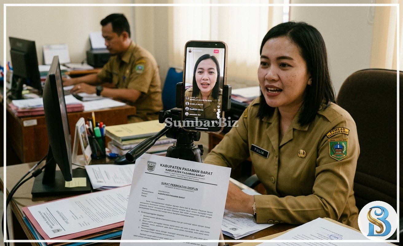 Nekat Live Medsos Saat Jam Kerja, ASN Pasaman Barat Terancam Sanksi Disiplin