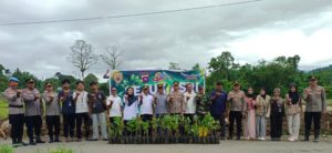 Mitigasi Bencana, Polres Agam Hijaukan Kawasan Terdampak Banjir Bandang di Palembayan