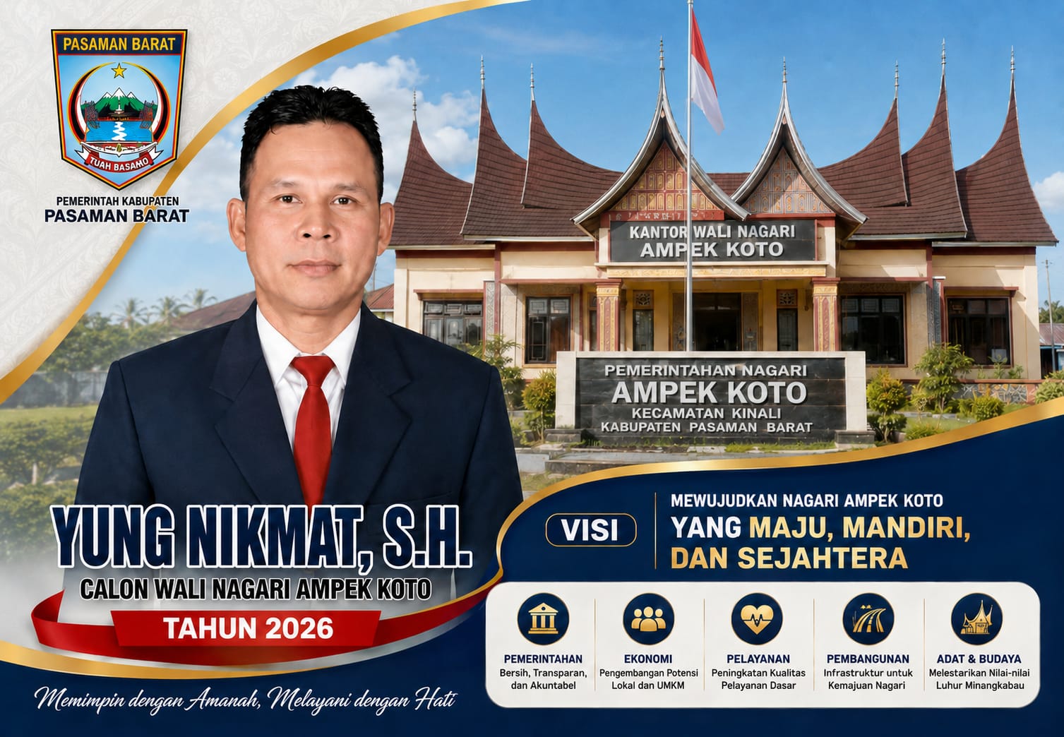 Yung Nikmat Siap Maju sebagai Calon Wali Nagari Ampek Koto Tahun 2026