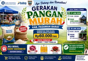 Bank Indonesia dan Bulog Gelar Gerakan Pangan Murah Pasaman Barat