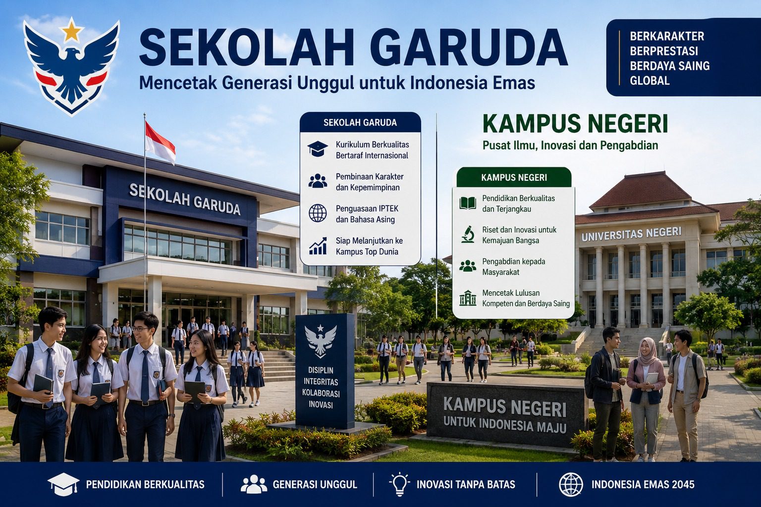 Sukses Gaet Dua Sekolah Nasional, Bupati Yulianto Bidik Sekolah Garuda dan Kampus Negeri