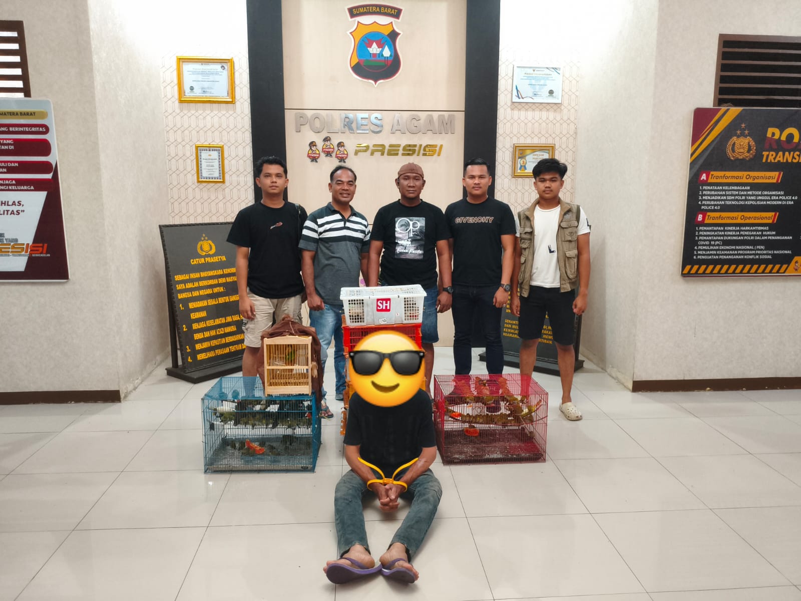 Gagalkan Penyelundupan Satwa Dilindungi Antar Provinsi, Polres Agam Amankan Ratusan Burung