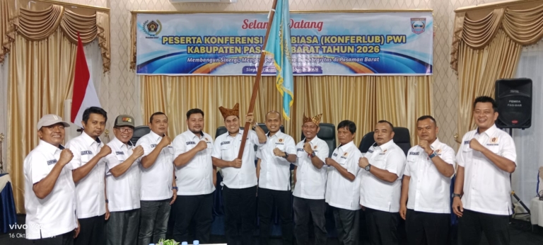 Junir Pimpin PWI Pasaman Barat 2026–2029, Siap Bangkitkan Organisasi.